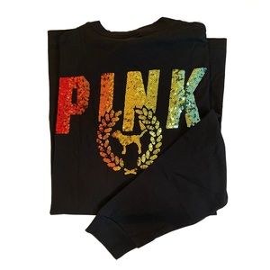 VS PINK | Rainbow Bling Campus T-Shirt